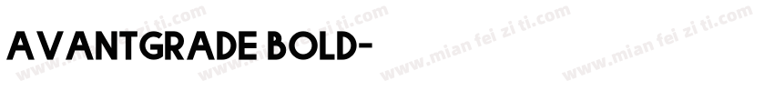 avantgrade bold字体转换